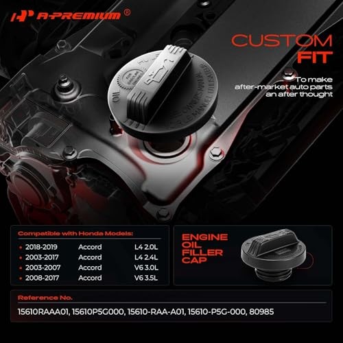 Engine Oil Filler Cap Oil Cap Fit For Honda Accord Civic CR-V Ridgeline Pilot