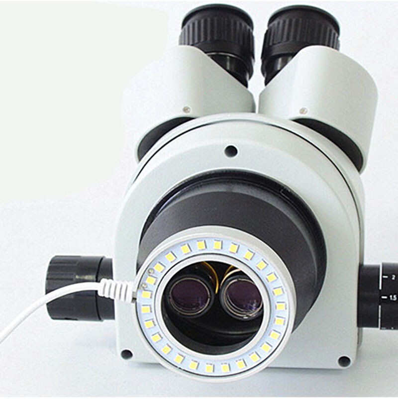 3 color Modes Ultrathin 26 LED Adjustable Ring Light Lamp for Stereo Microscope