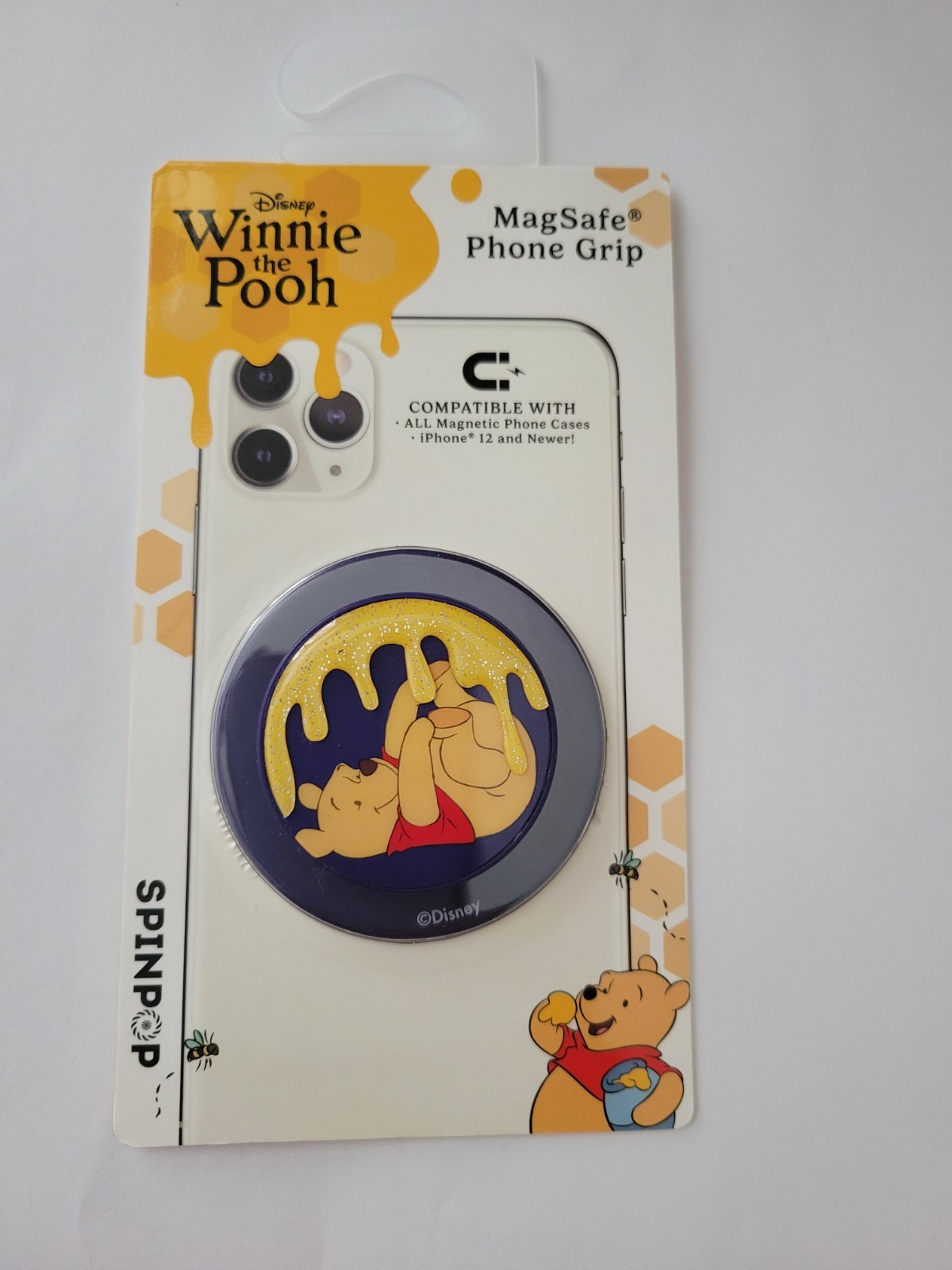 Disney Winnie the Pooh MagSafe Honey Pot Spinpop Magnetic Phone Grip IPhone New