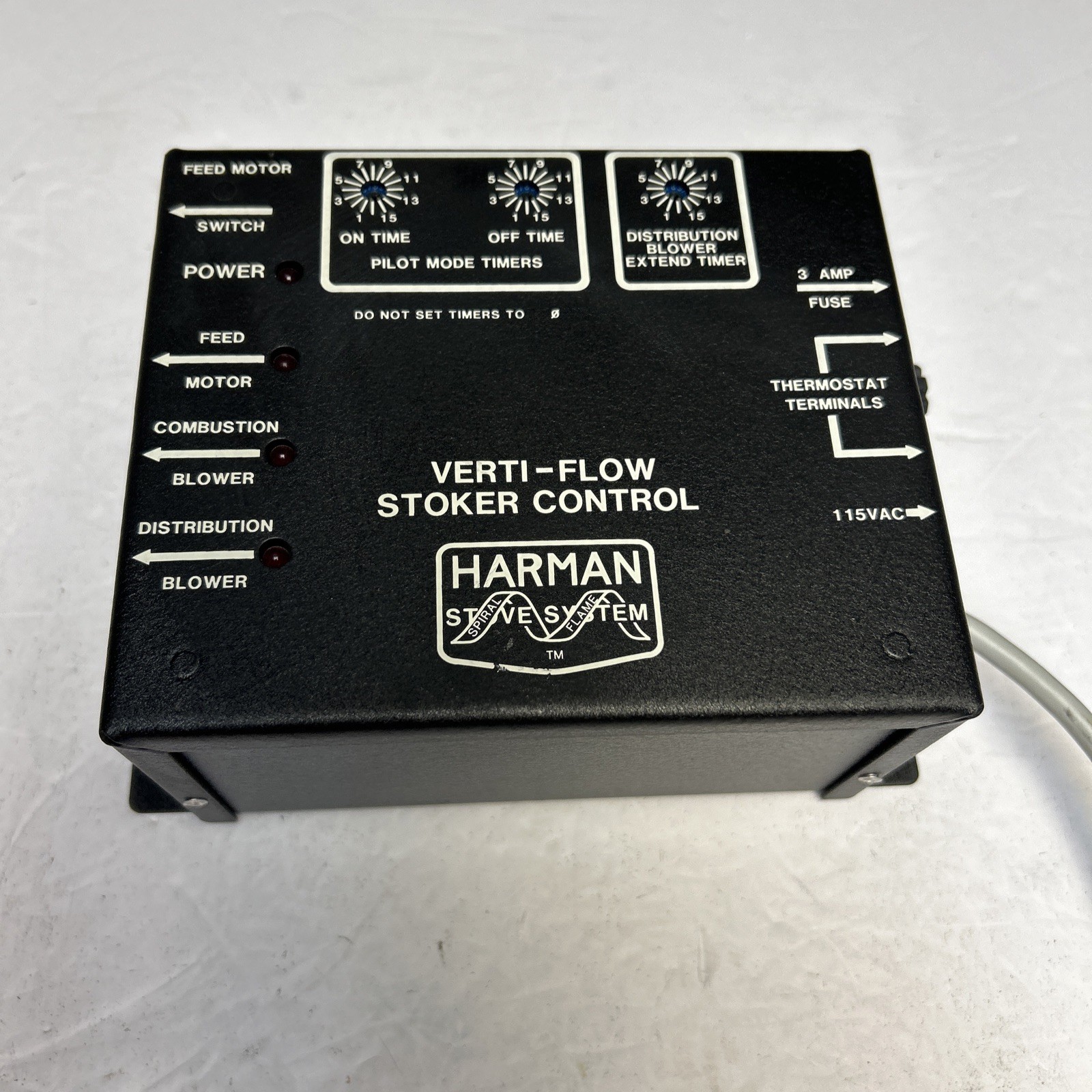 Verti-flow Stoker Harman Timer Control Box Harman Stove System