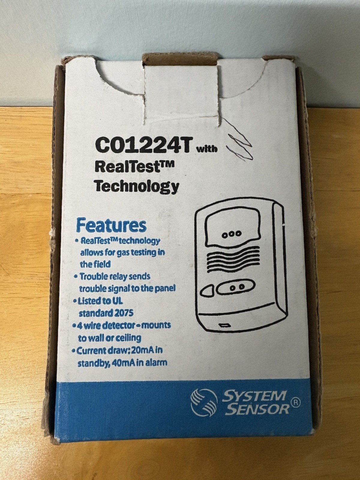 System Sensor CO1224T With Real Test Technology