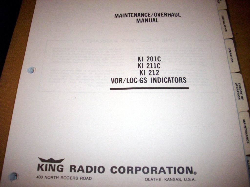 King    KI 201C,  KI-211C  &  KI-212 Service manual