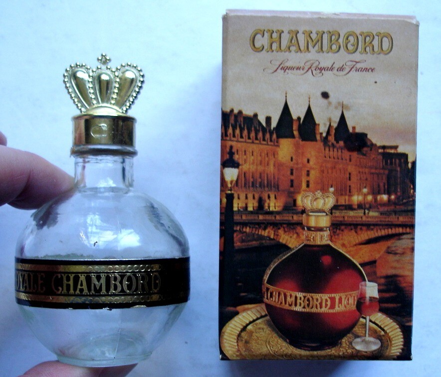 Vintage Royale Chambord Liqueur Mini 50ML Bottle with Box (Empty)