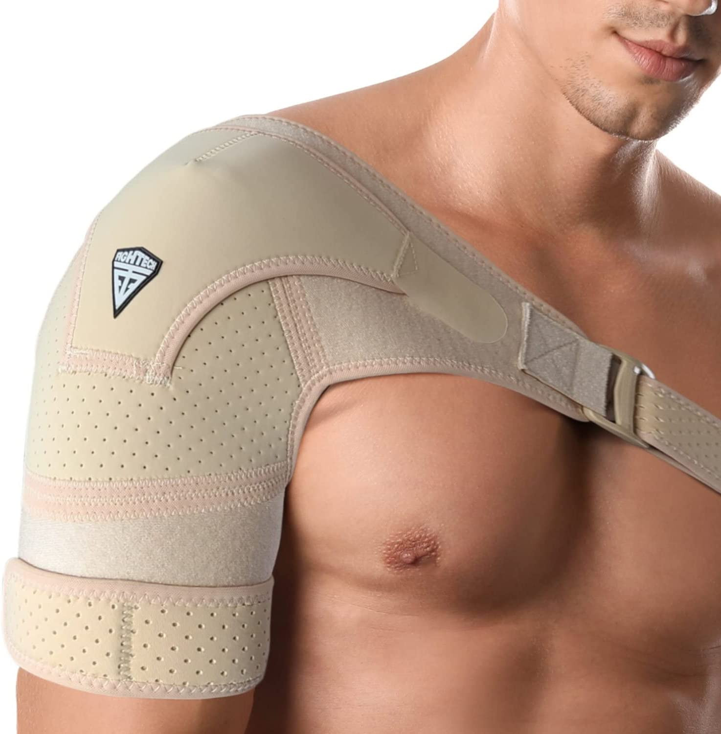 Shoulder Brace Torn Rotator Cuff Pain Relief Support Compression Sleeve L/XL NEW