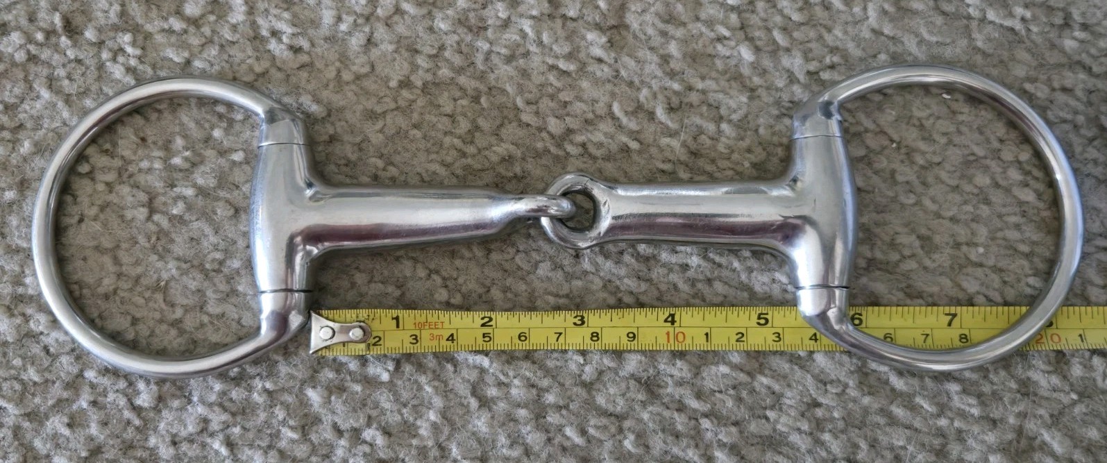 5" HS Herm Sprenger single jointed snaffle eggbutt *THE FAT ONE!*