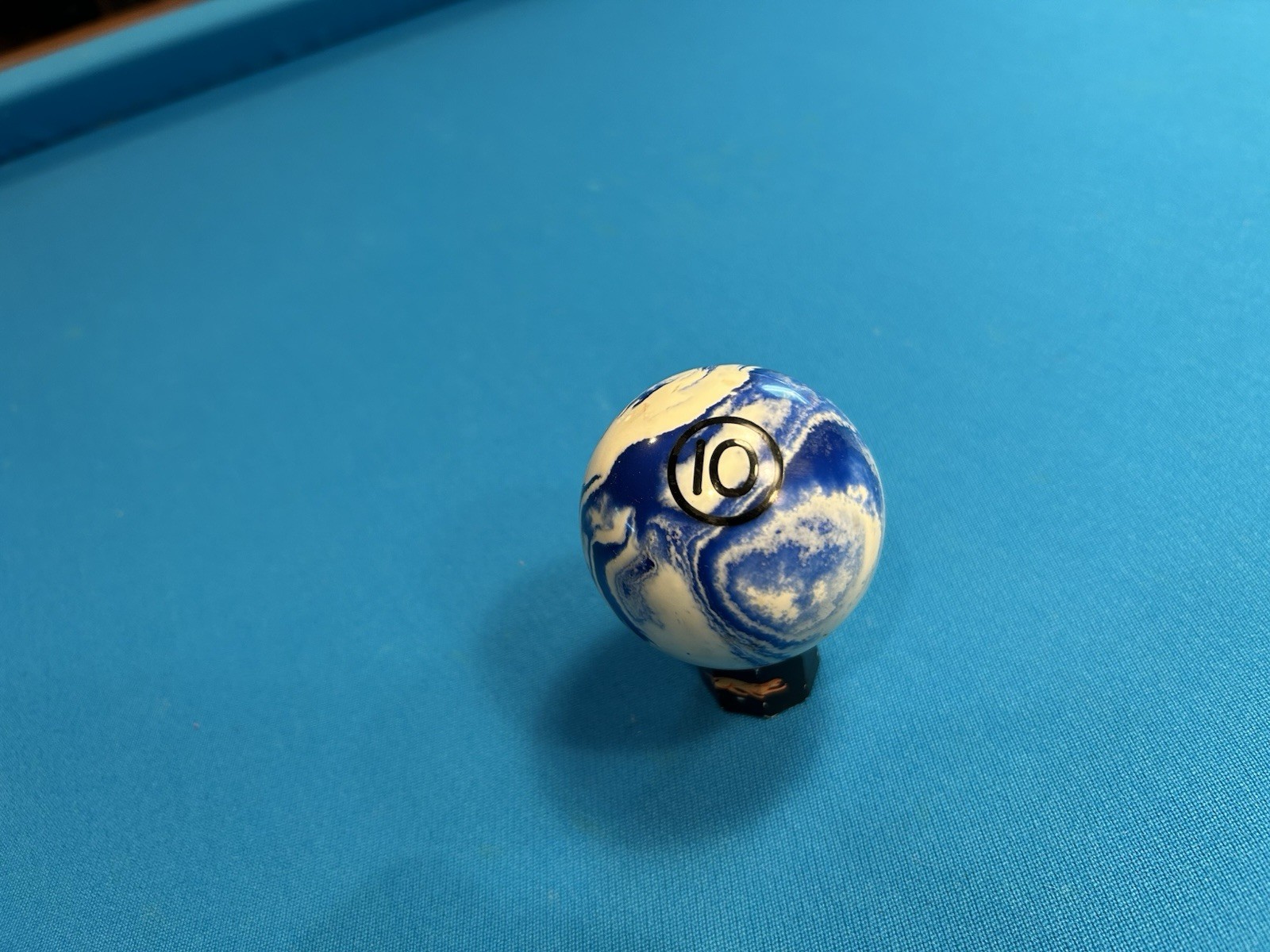 Marble/swirl Unique Pool Ball Ten / 10 Ball
