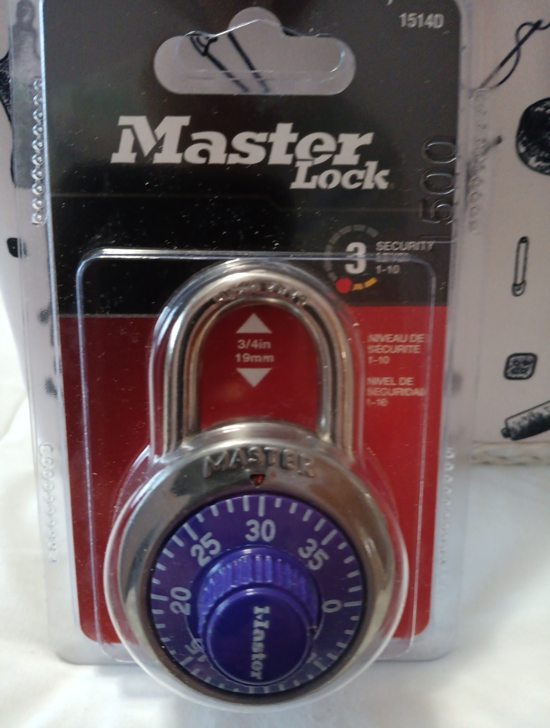 Master Lock Combination Padlock Purple 1514D Brand New
