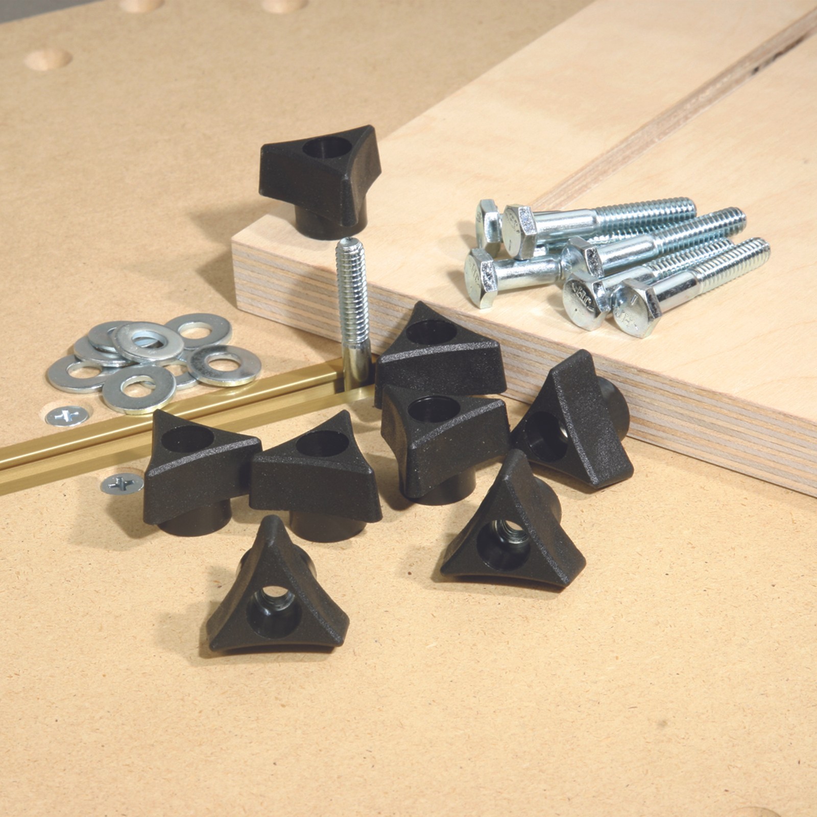 INCRA Build-It Knobs 1/4-20 x 1 1/2" Bolts Washers (Set of 8)
