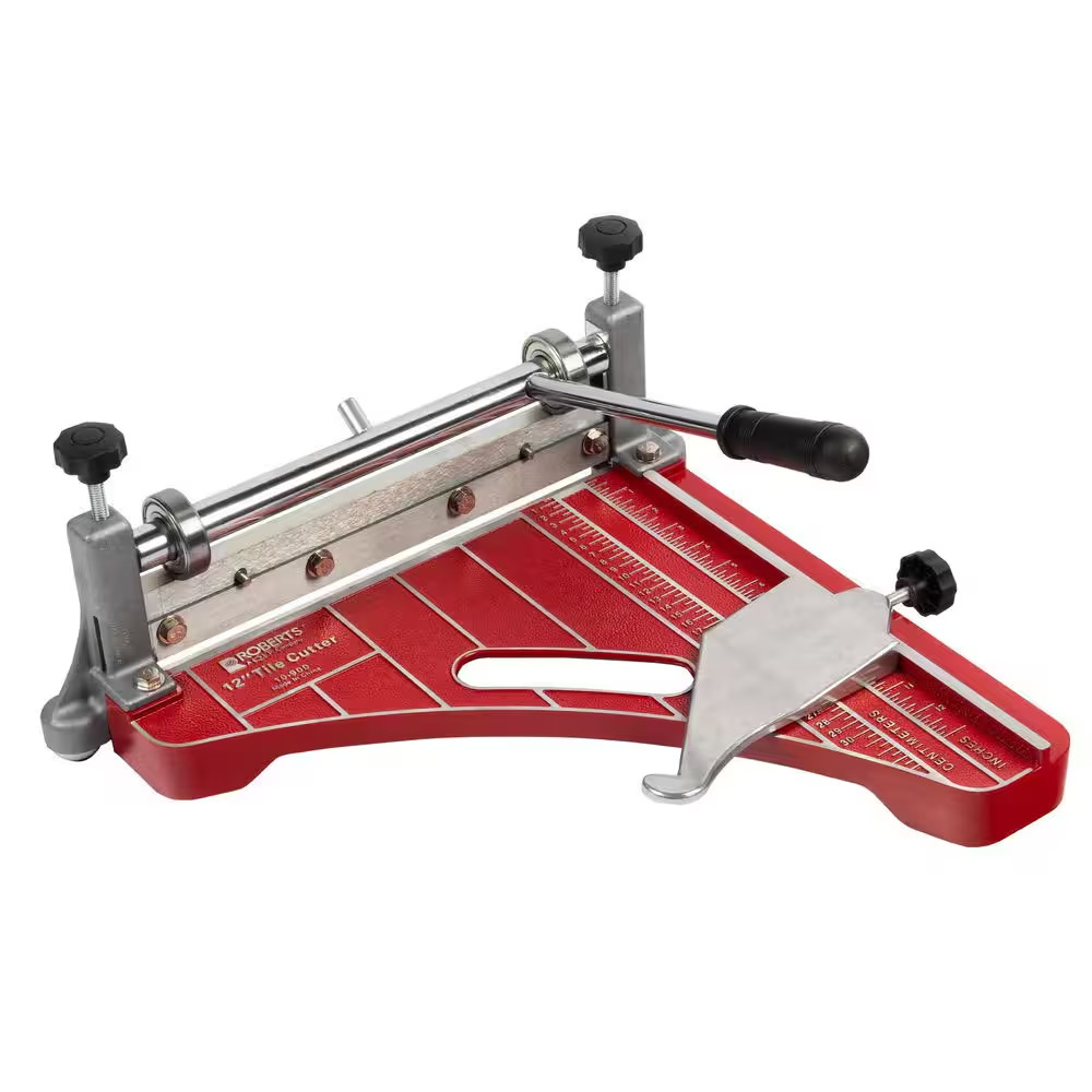 12 In. Pro Grade VCT Vinyl Tile and Luxury Vinyl Tile Cutter up to 1/8 Thickness