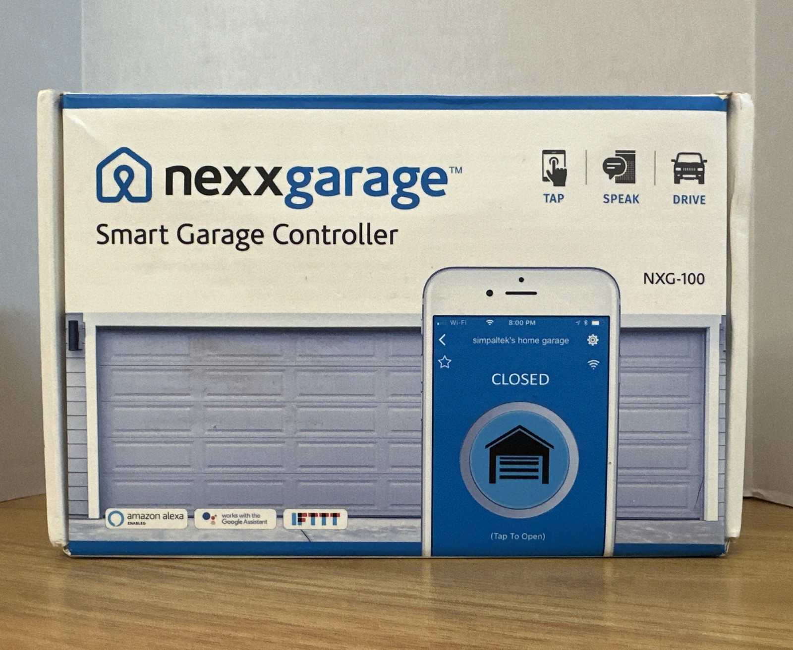 Nexx Garage Smart Garage Controller NXG-100 Remote Control Black - NOB