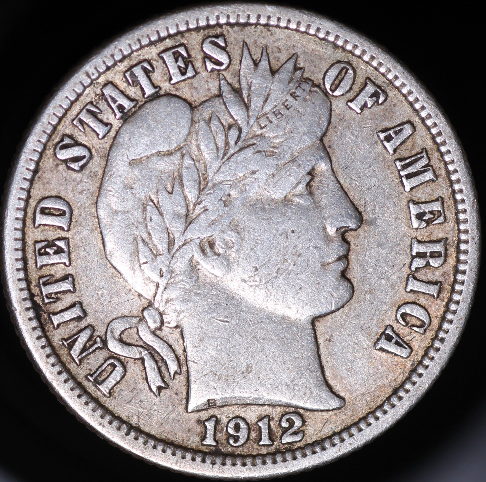 1912 D Barber Dime EF   #E