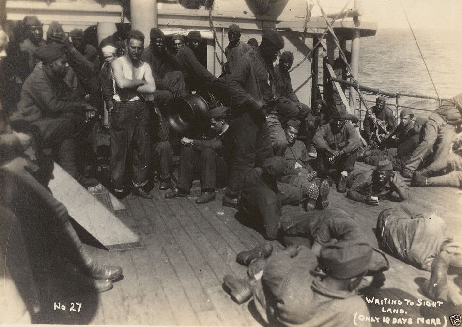 Soldiers USS Philippine Troop Ship 803rd Pioneer 1919 8x10 World War I WW1 Photo