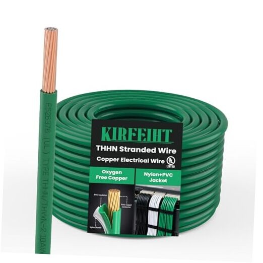 THHN Electrical Wire 12 Gauge,100 FT UL Listed Stranded 12GAUGE 100FT GREEN