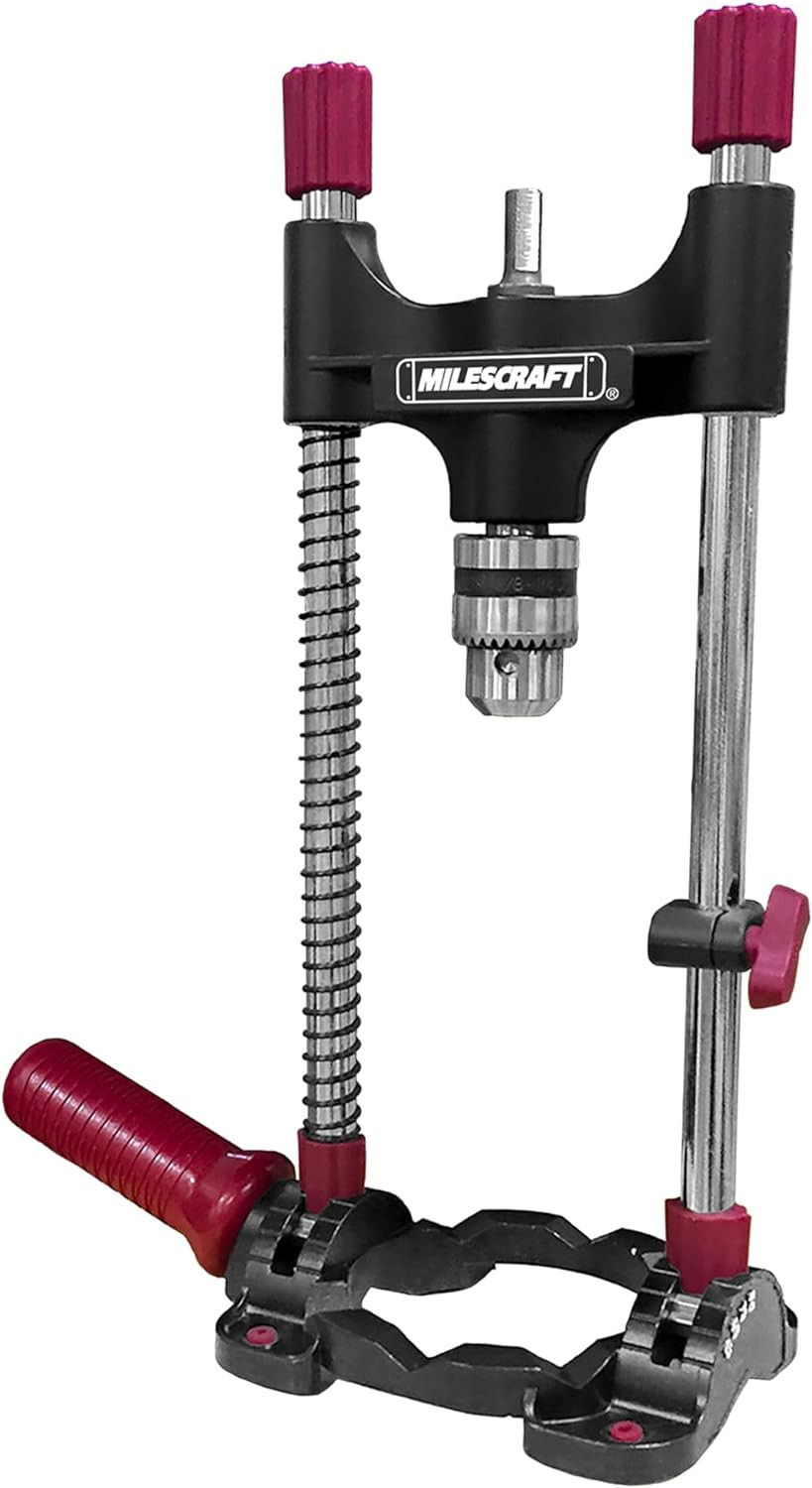Portable Drill Guide Jig Adjustable Drilling Attachment 3/8 Chuck