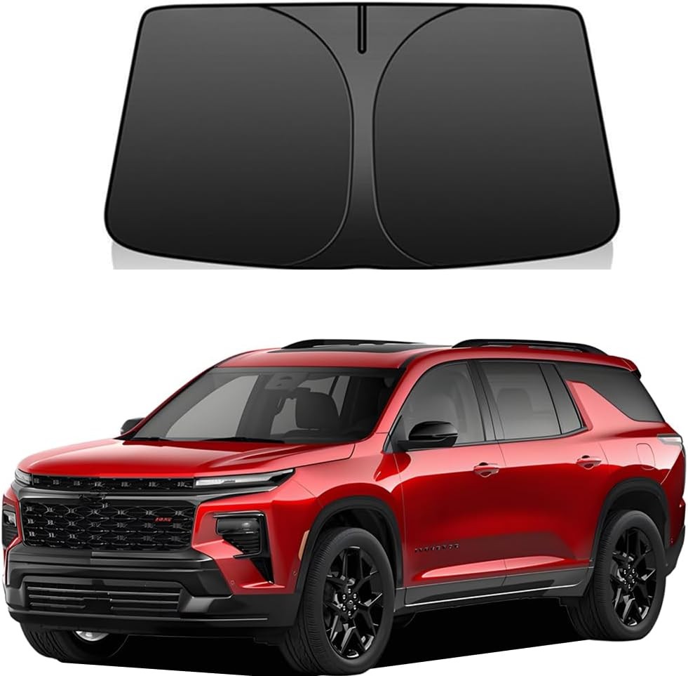 Foldable 4-Layer Windshield Sun Shade for Chevrolet Traverse 2018-2026 Reflectiv