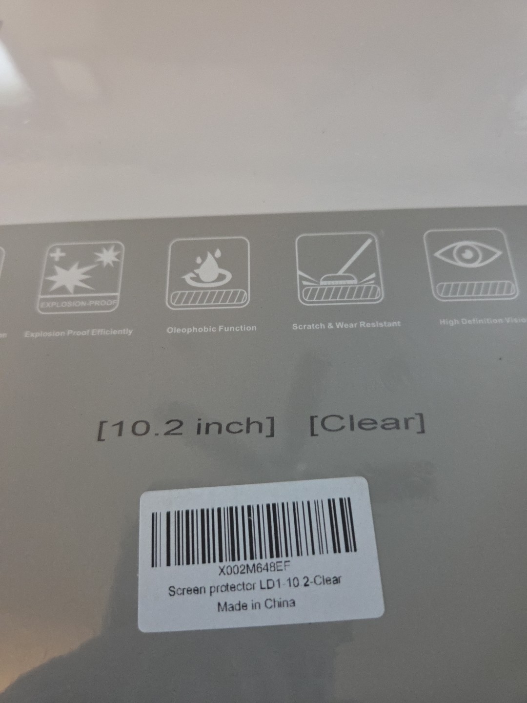 [2 Pack] Glass Screen Protector for 10.2 Inch Screen
