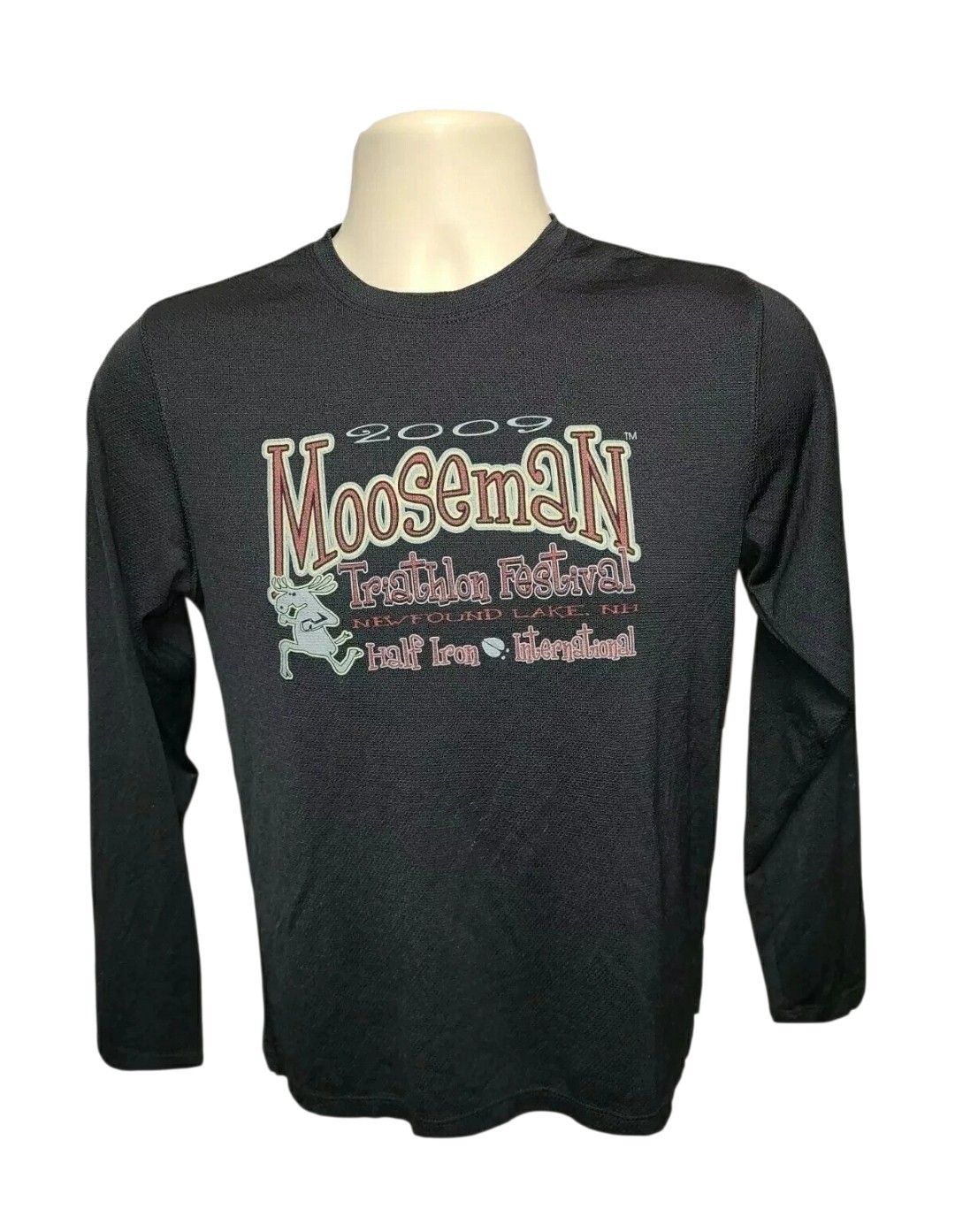 2009 Mooseman Triathlon Festival Newfound Lake NH Adult Black XS Jersey