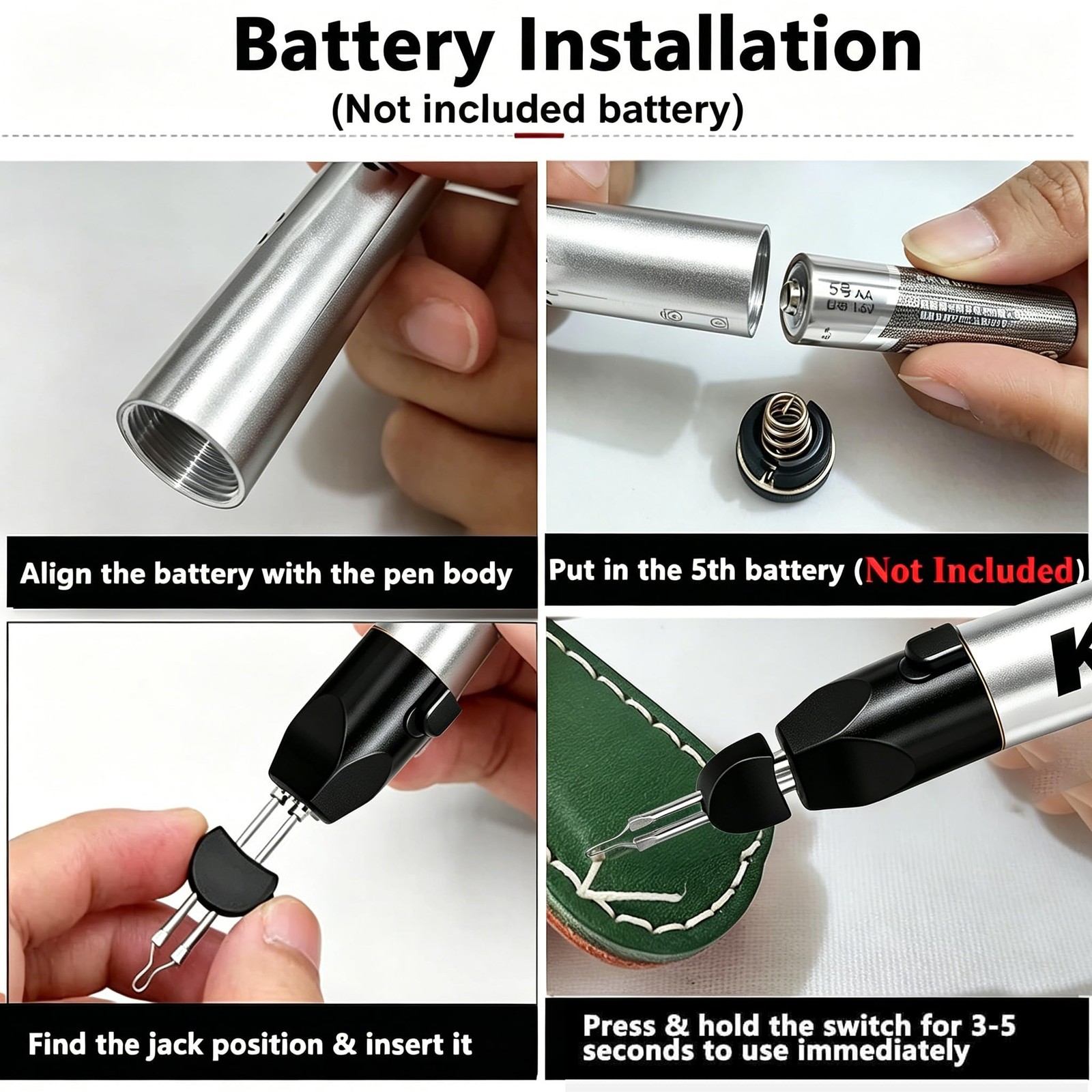 Thread Burner Kit with 6PCS Tips One Touch Thread Zapper Tool for Finishing B...