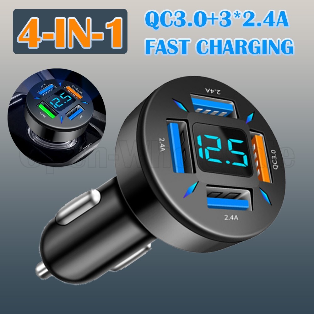 12V Digital LED Display Voltmeter Voltage Gauge Panel Meter For Car Motorcycle