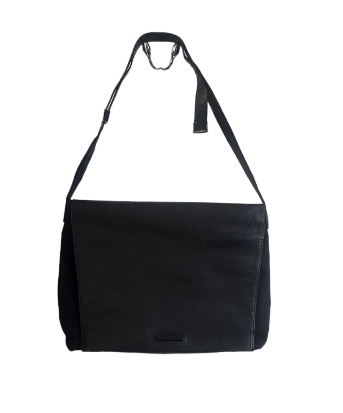 Tumi Black Leather Laptop Business Messenger Bag Multi Pockets & Storage