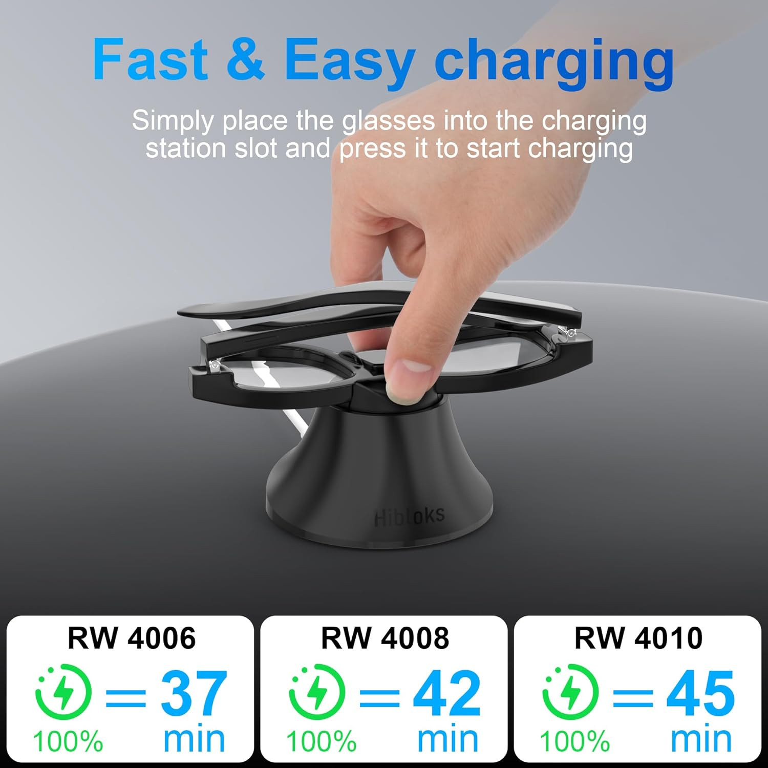 Magnetic Charging Station for Ray-Ban Meta Wayfarer/Skyler Smart Glasses (RW4006