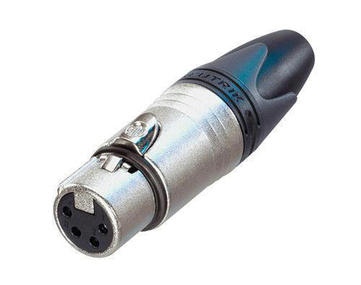 NEUTRIK NC4FXX 4-Pin XLR Female Cable Mount Connector - Nickel w/ Silver Pins