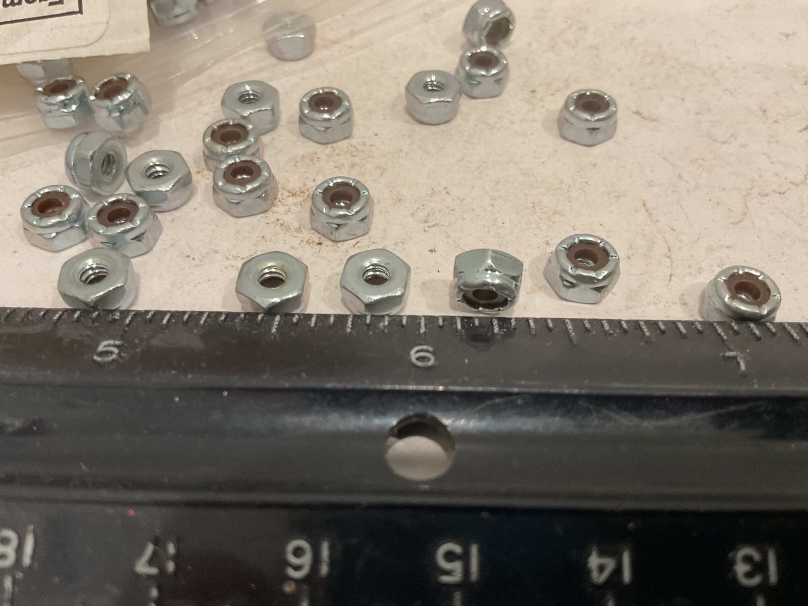New Qty (50) 4-40 Steel Nylon Insert Locknuts
