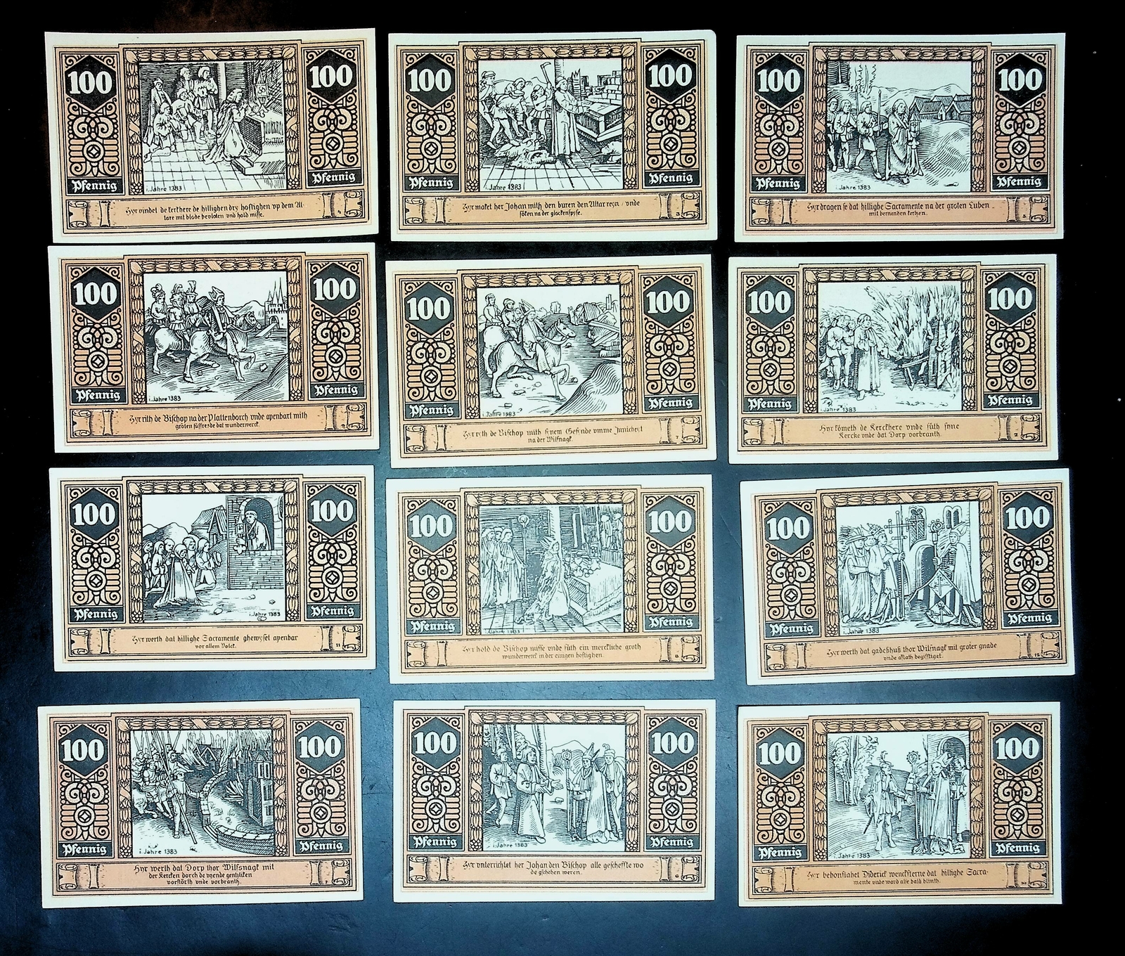1921 Germany WILSNACK 100  Phennig Banknote / Notgeld