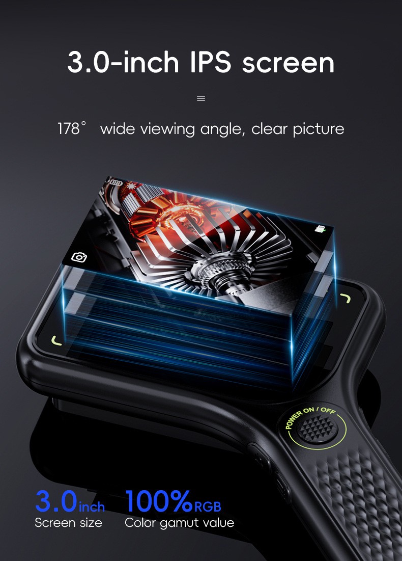 Digital Magnifier with 3inch IPS Screen 500X Magnifying Glass with Light