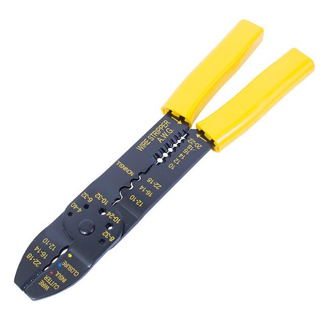 Tuff Stuff 96095 Heavy Duty 9" Crimping Tool Set With Solderless Connectors