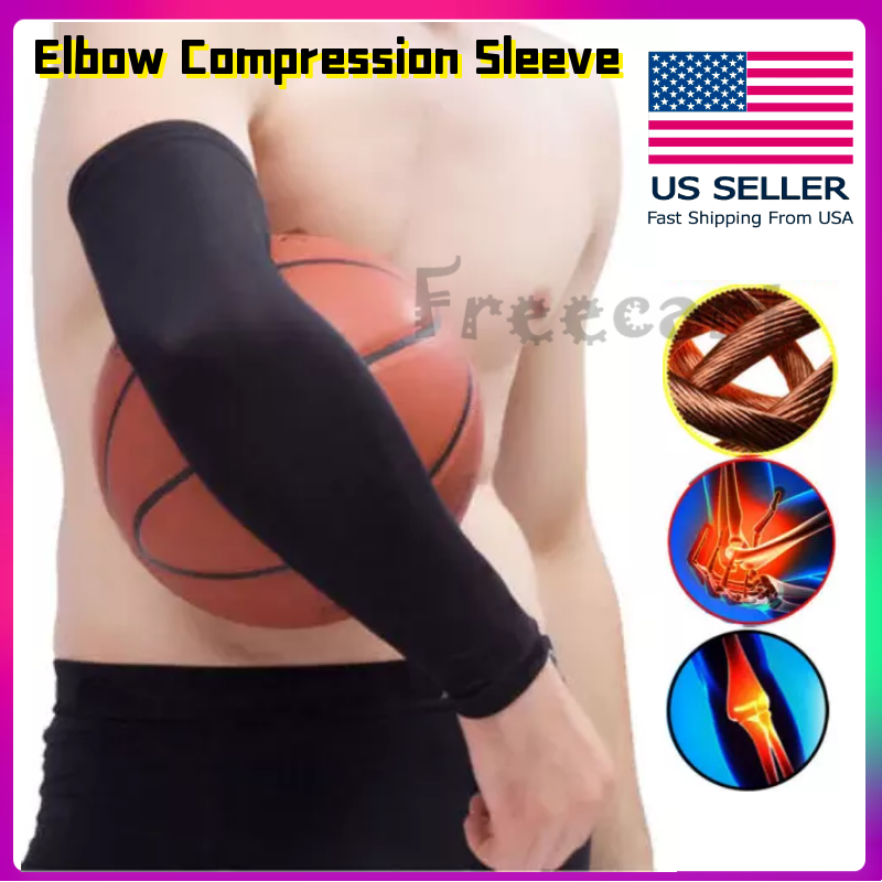 Elbow Brace Compression Support Sleeve Arthritis Tendonitis Reduce Joint Pain US