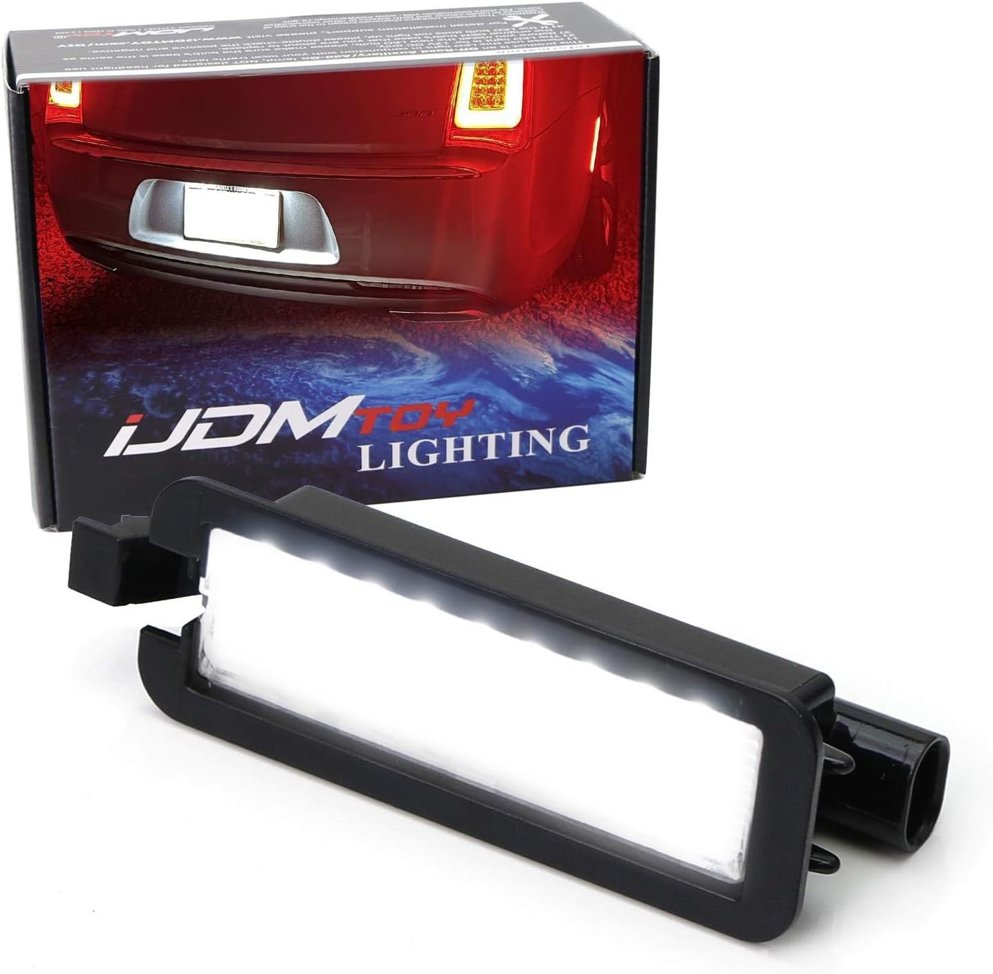 OEM-Fit 3W 18-SMD LED License Plate Light Kit, Compatible With Dodge 2015-up Cha