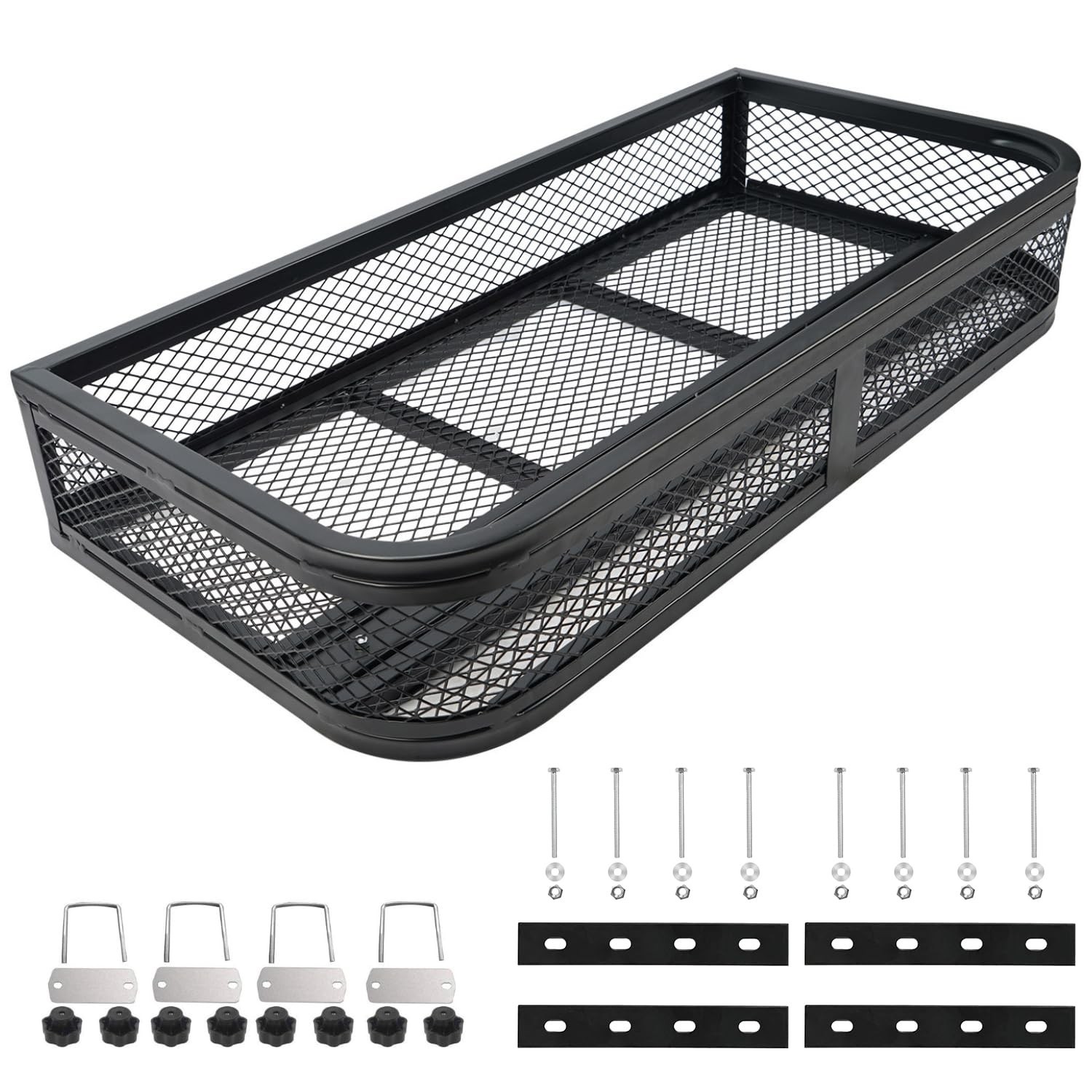 ORCISH Heavy Duty ATV Front Cargo Basket, Steel Mesh Rack with Mounting Kit |...