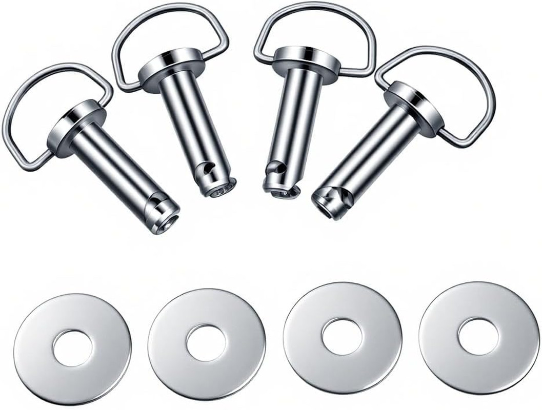 4 Pack Quick Release Hard Saddlebag Mounting Pins Compatible with Harley Touring