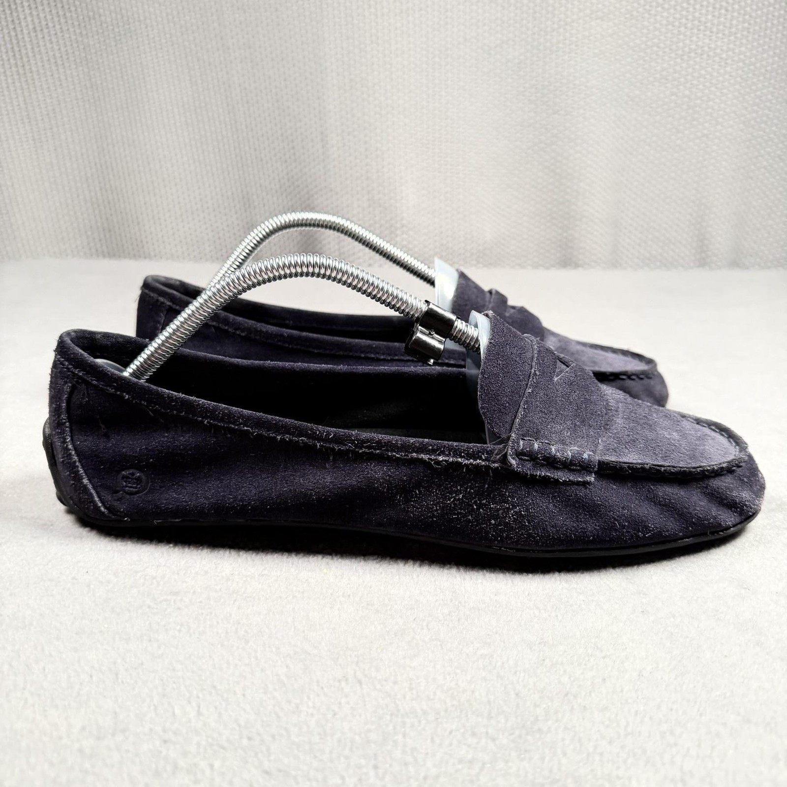 Born Loafer Shoes Womens 11 M 42 Blue Suede Penny Driving Comfort Flats F16436