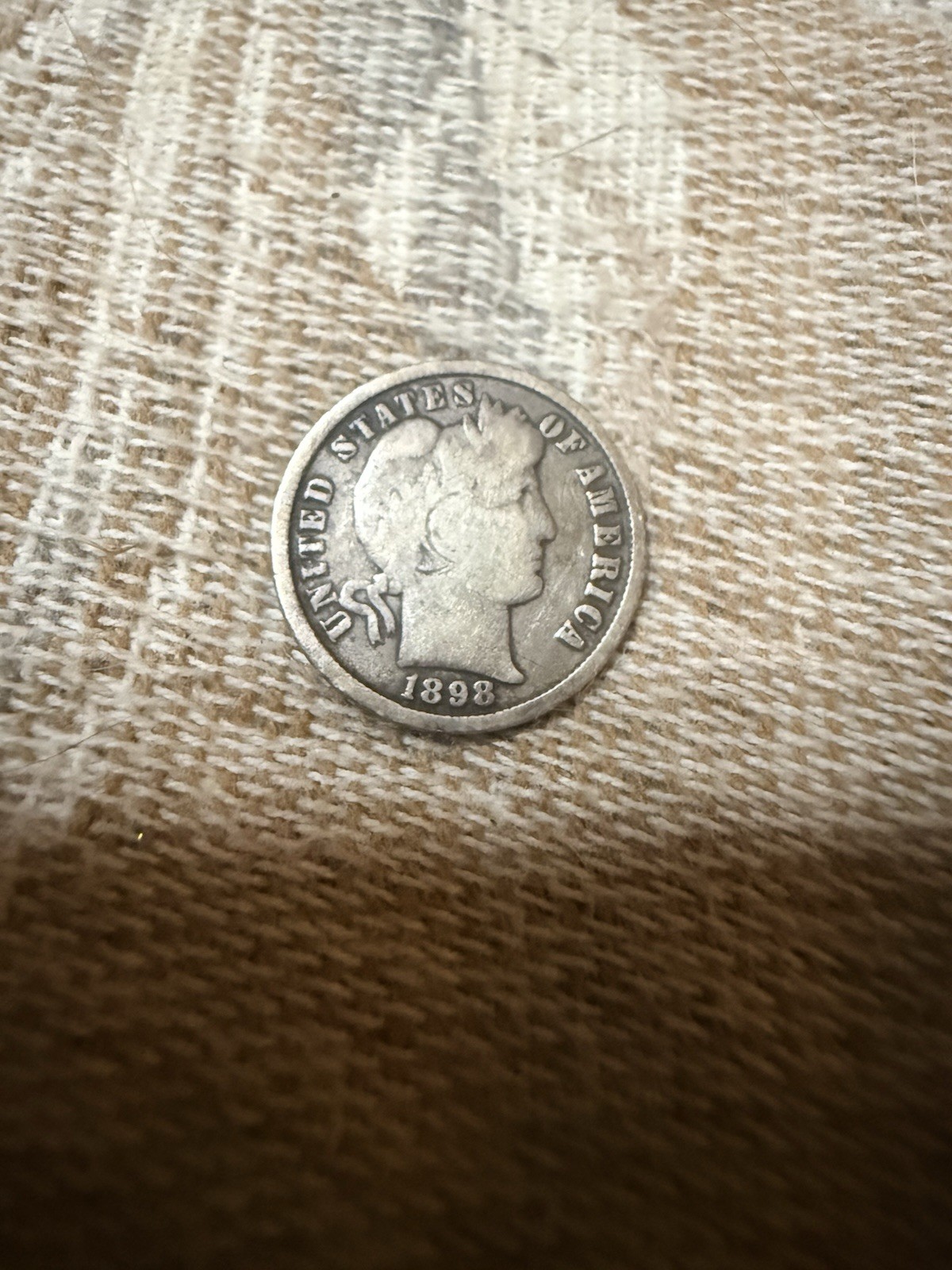 1898 BARBER DIME