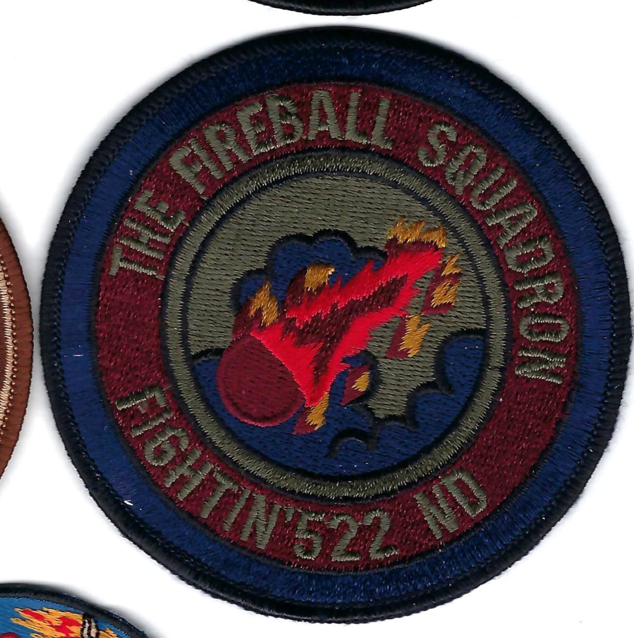 PATCH USAF 522ND FIGHTER SQ SUBD CANNON AFB    FS-35