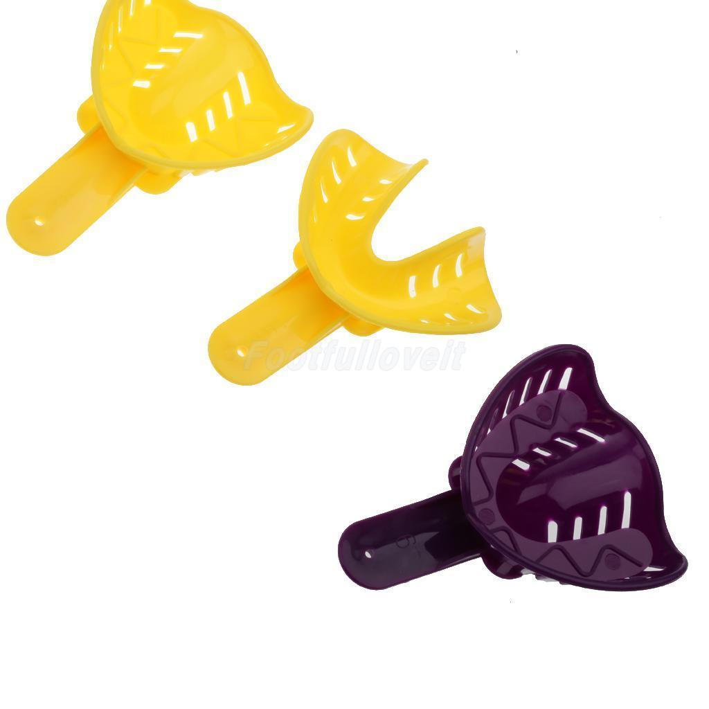 12 Pcs Autoclavable Dental Impression Tray Plastic High Quality Assorted Kit