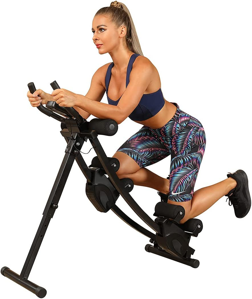 Ab Machine Multi-Functional Exercise Equipment for Home Gym, Height Adjustable A