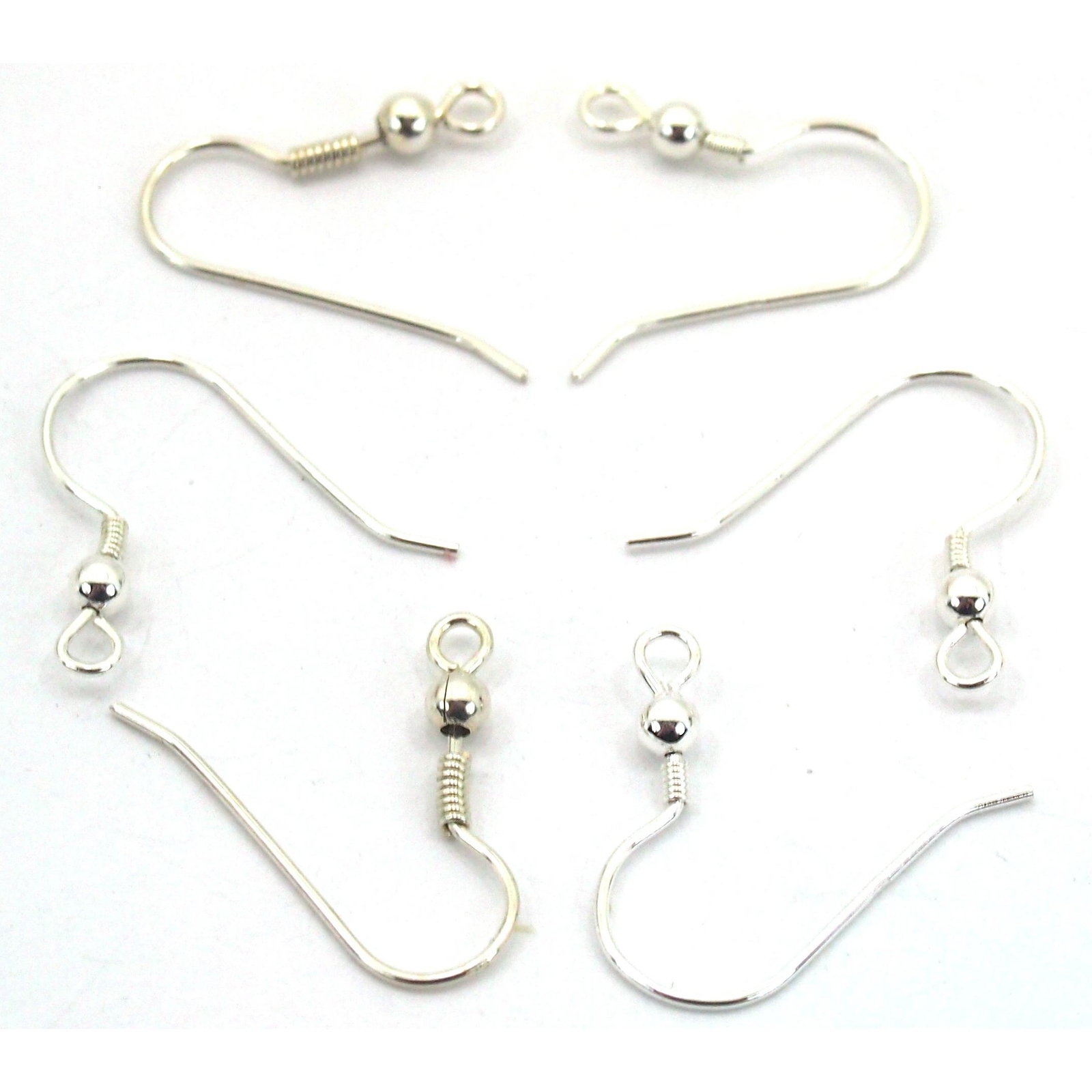 6 Sterling Silver Shepherd Hook Earrings