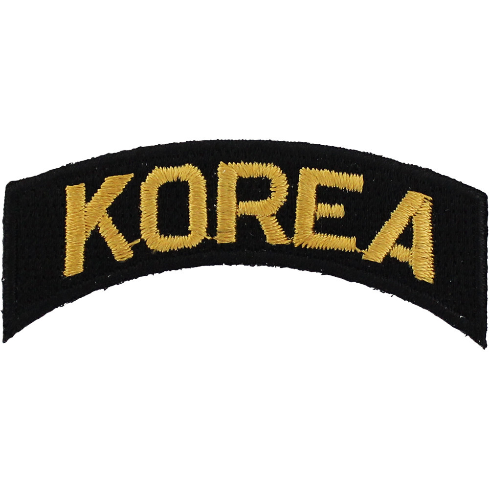 Korea Tab (Black & Yellow) ( 2 1/4" Wide  x 3/4" High ) P351