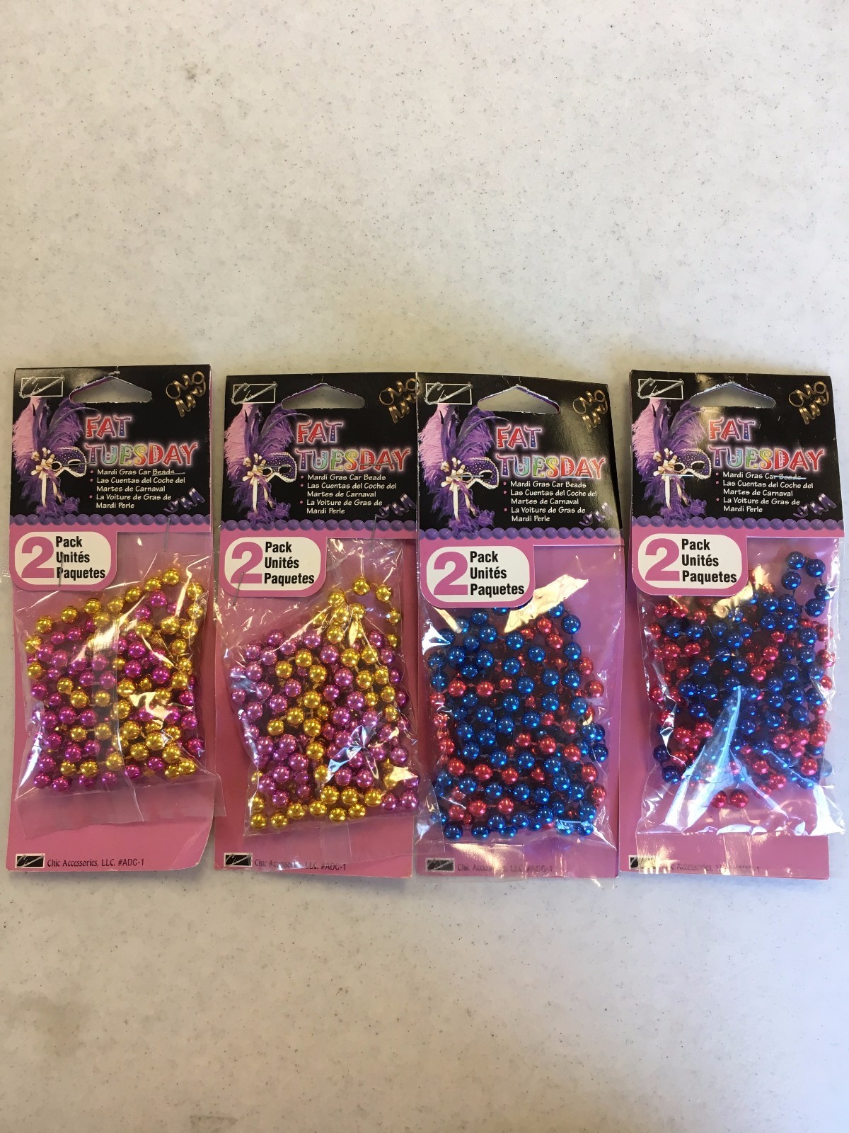Mardi Gras Beads NEW YEARS BEADS Party Favors Necklaces  Free shipping
