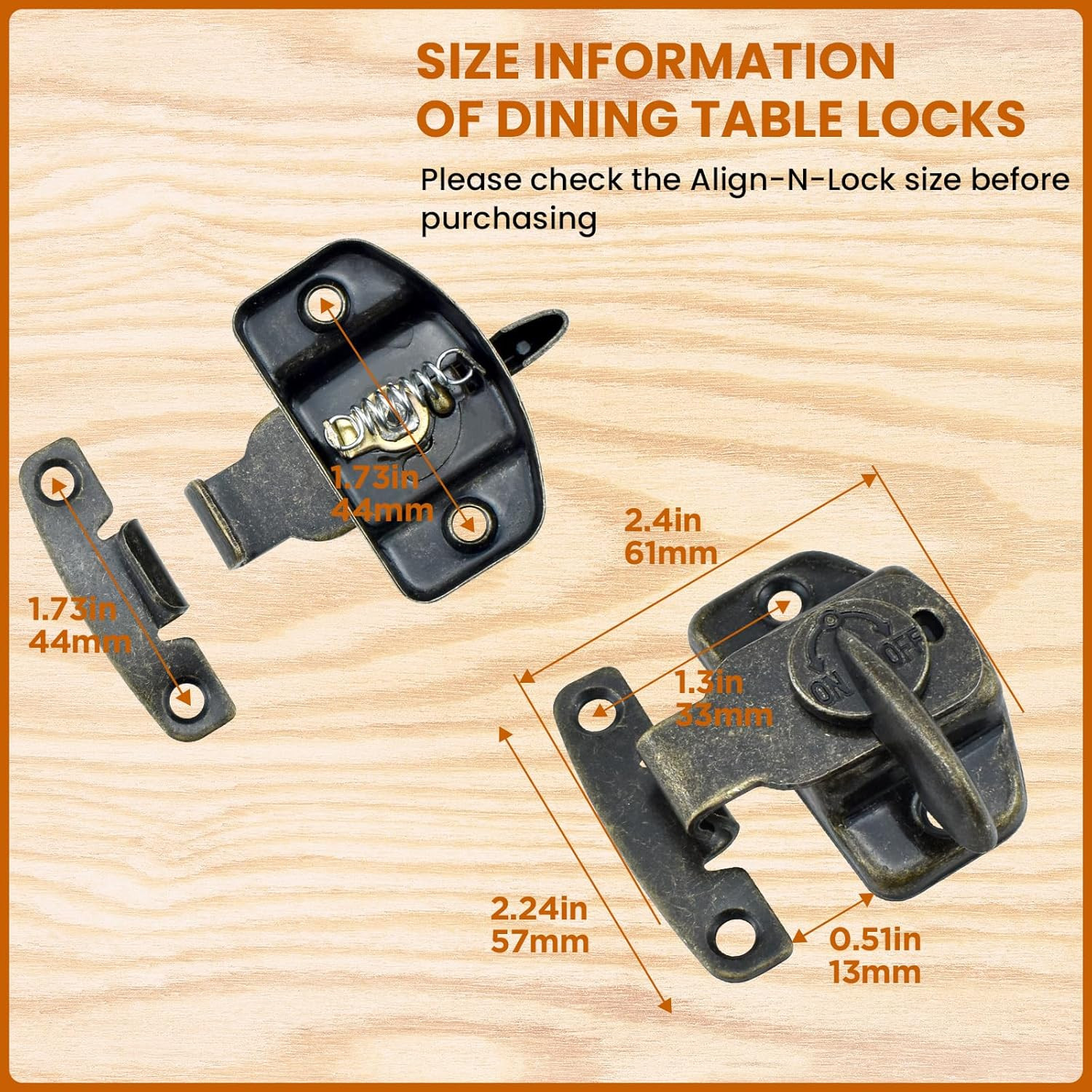 6 Sets Table Leaf Latch Lock Hardware Heavy Duty Dinging Training Foldable Table