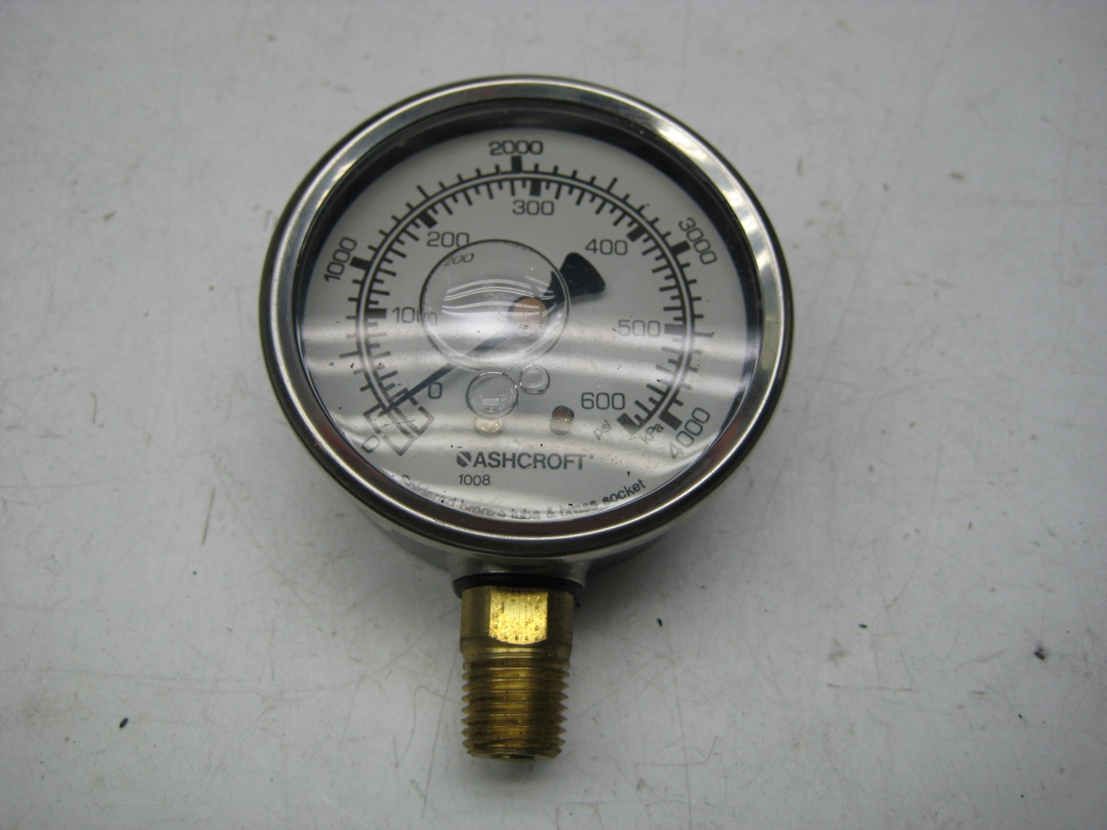 ASHCROFT GAUGE 0-4000 PSI NSNP