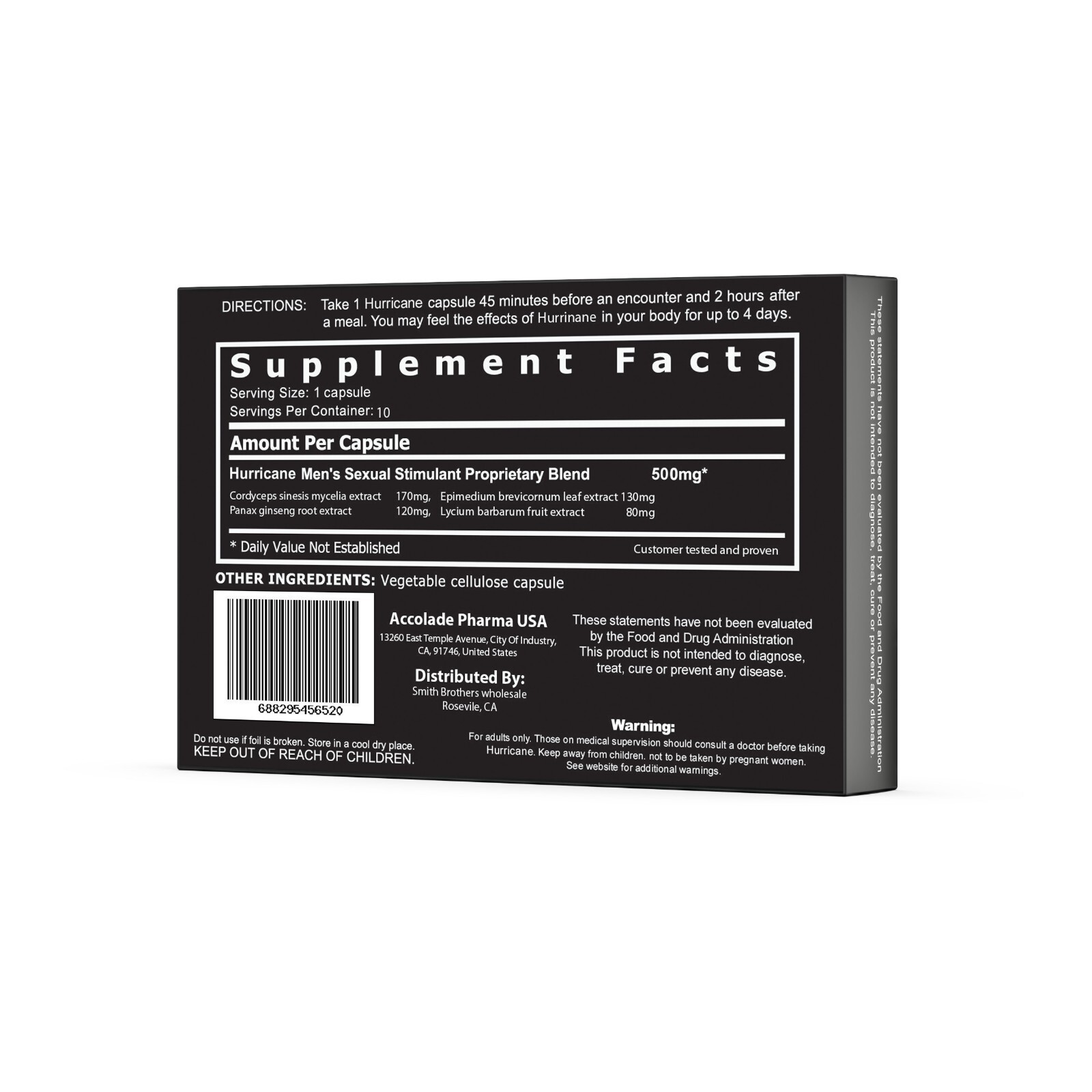 Hurricane White Pill Natural Male Enhancement