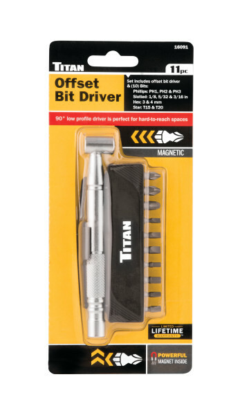 Titan 16091 11pc Offset Bit Driver Set