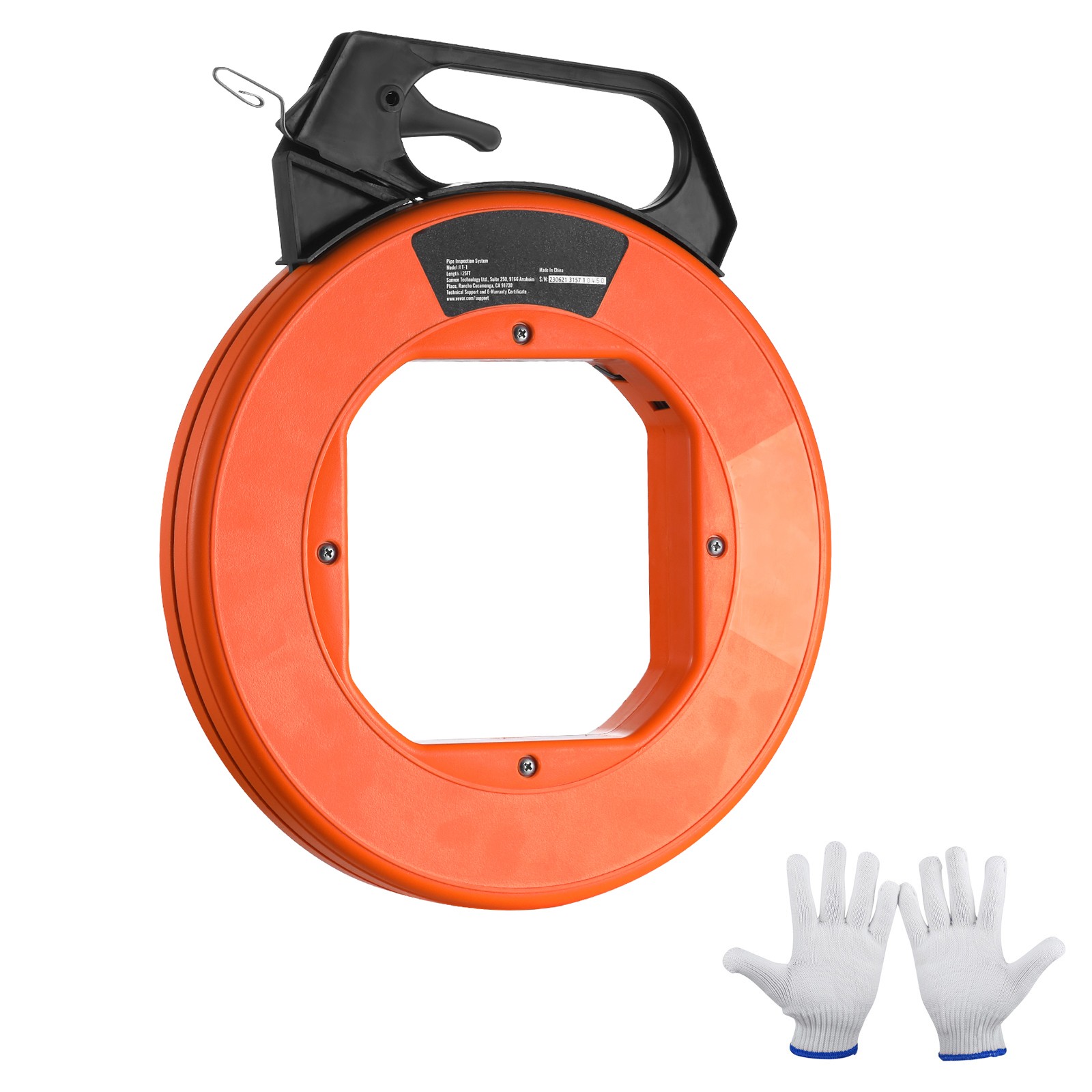 Steel Wire Puller 240ft 1/8in with Insulated Housing & Handle