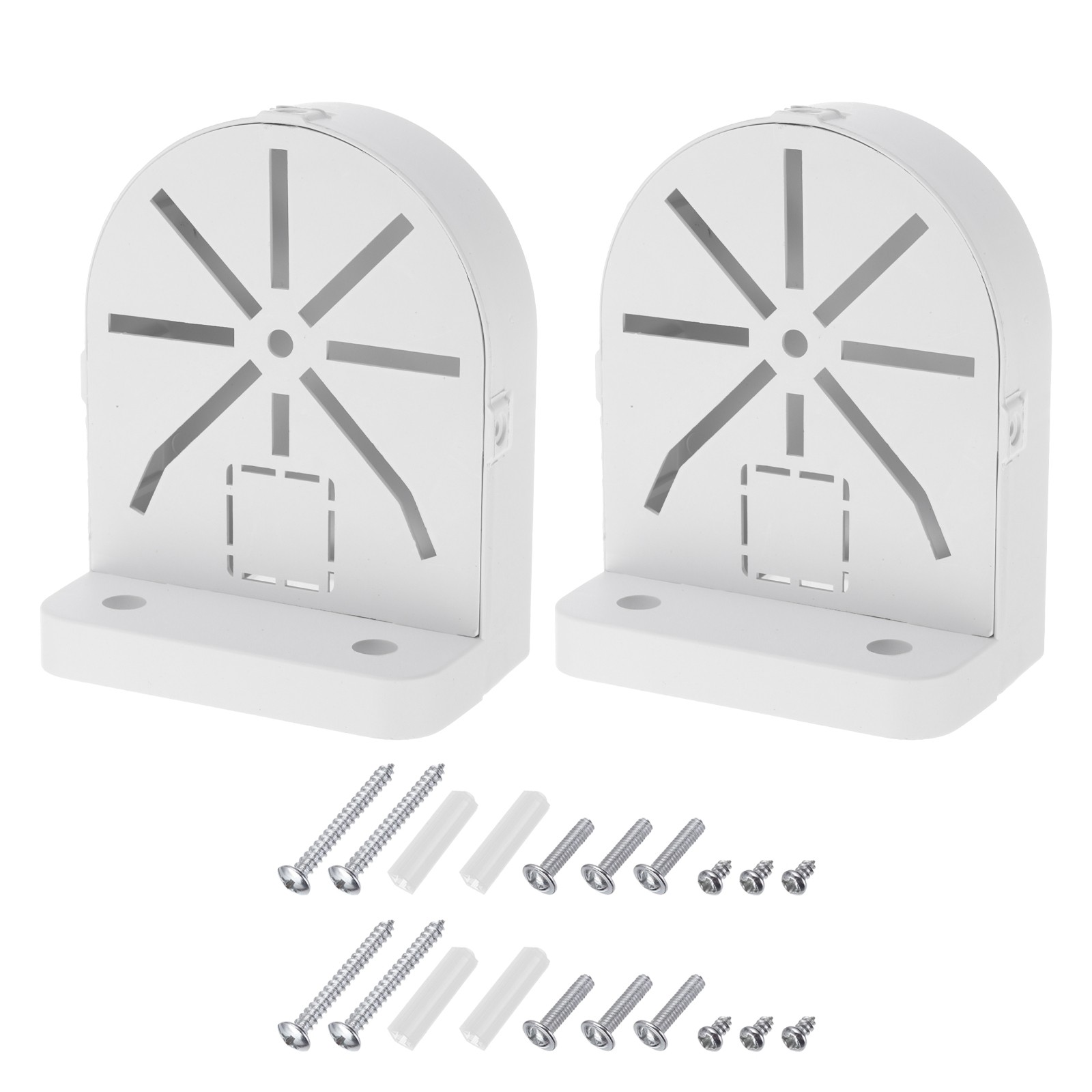 2 Pack Dome Security Camera Mount 4.9" Bracket Junction Box, Plastic