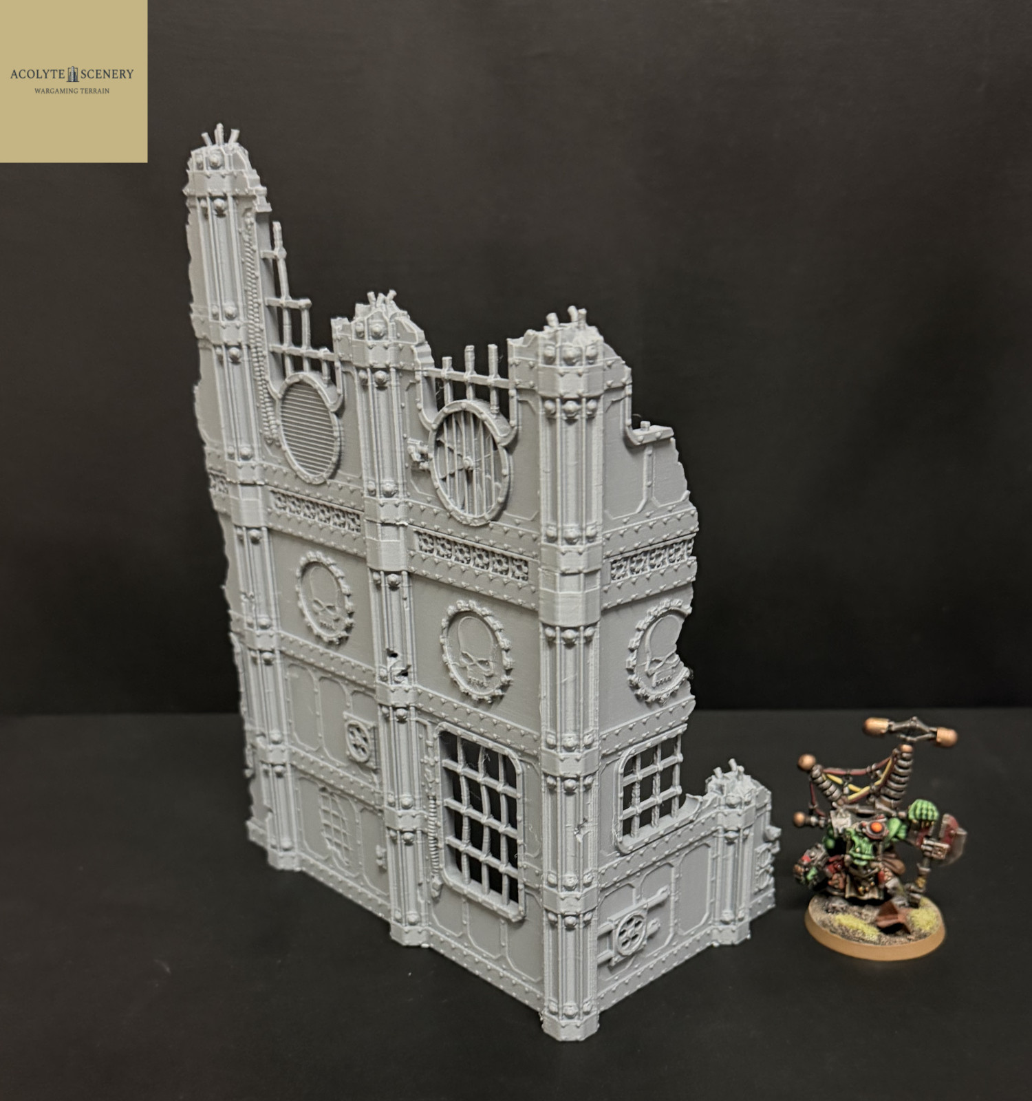Grimdark Terrain 3 Ruin Bundle Easy-Build compatible with Warhammer 40k