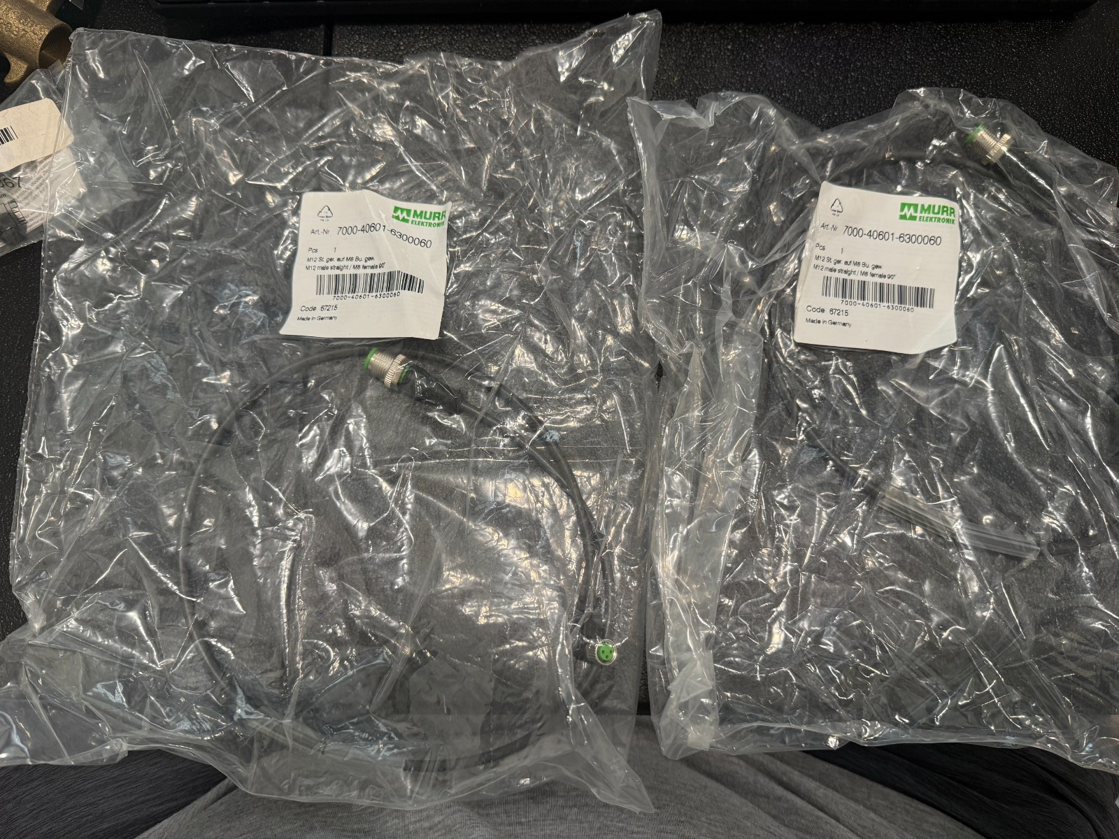 2 NEW!! Murr Elektronik 7000-40601-6300060 M12-M8 CABLES FREE SHIPPING USPS.